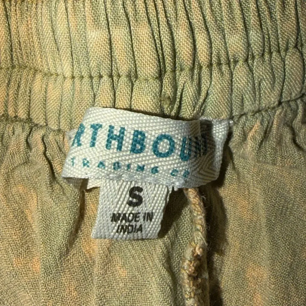 Earthbound Trading Company Pants Womens Sz S Ombre Dip Dye Wrap Legs Boho Hippie